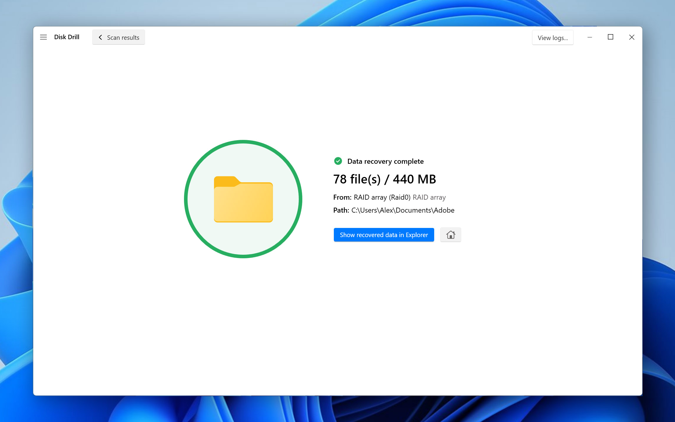 Disk Drill success recovery from NAS